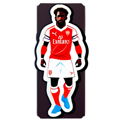 Un joueur de football d'Arsenal sticker