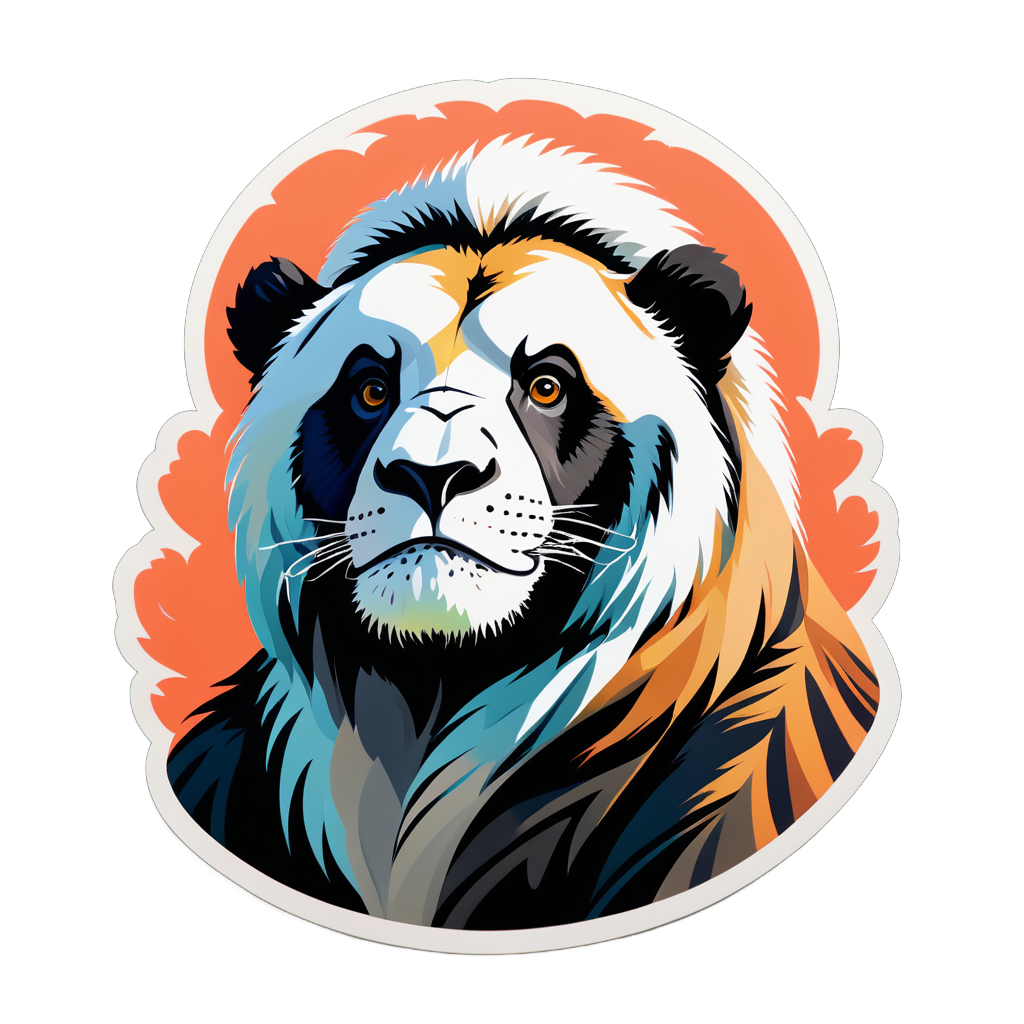 Endangered Species Portraits sticker