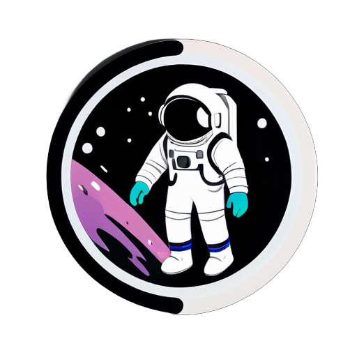 Traverser un trou noir pour entrer dans l'espace à 5 dimensions sticker