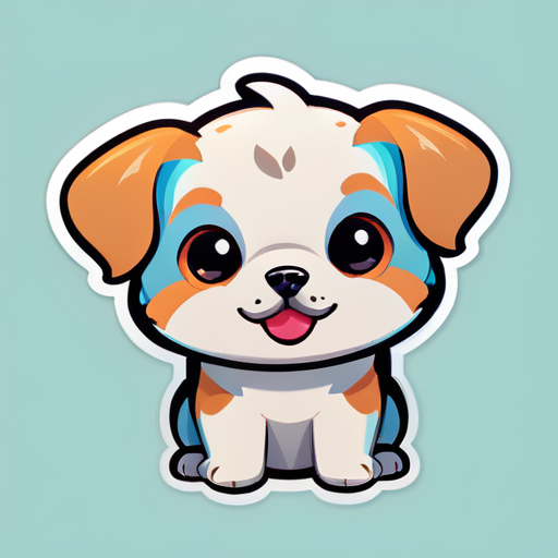 Adorable petit chien sticker