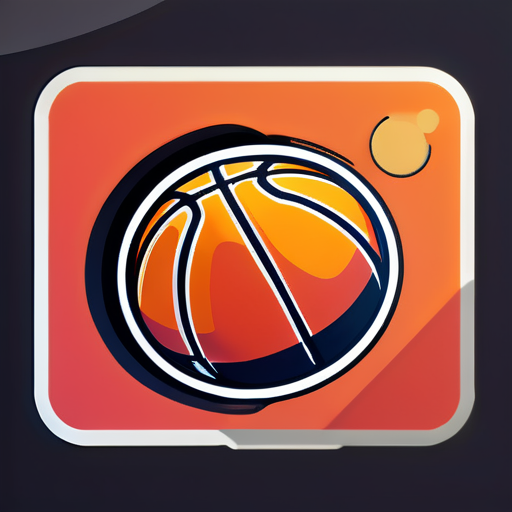 Basketball sticker