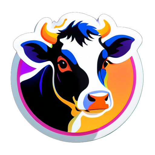 cow sticker