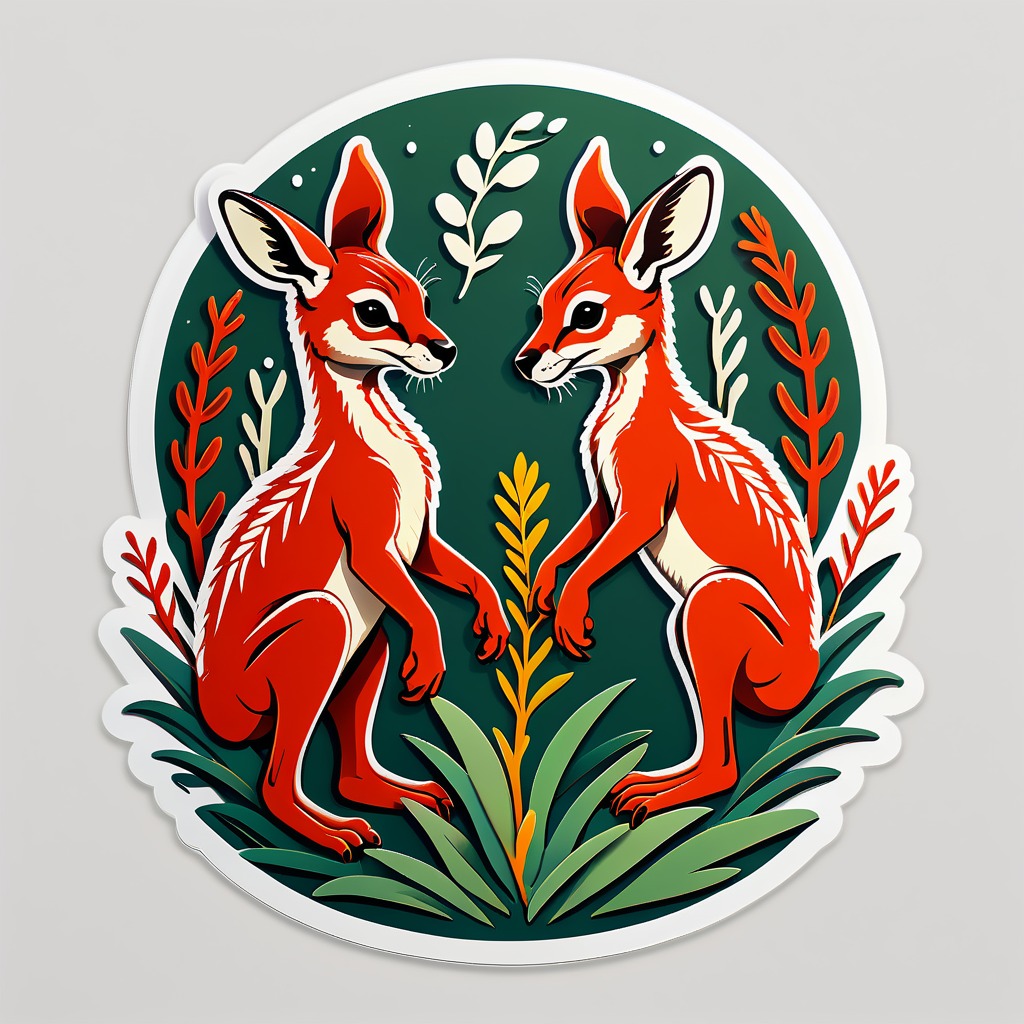 Kindred Kangaroo Paw Verwandtschaft sticker