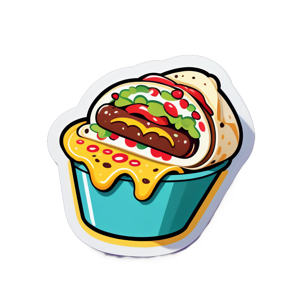 Delicioso Burrito sticker