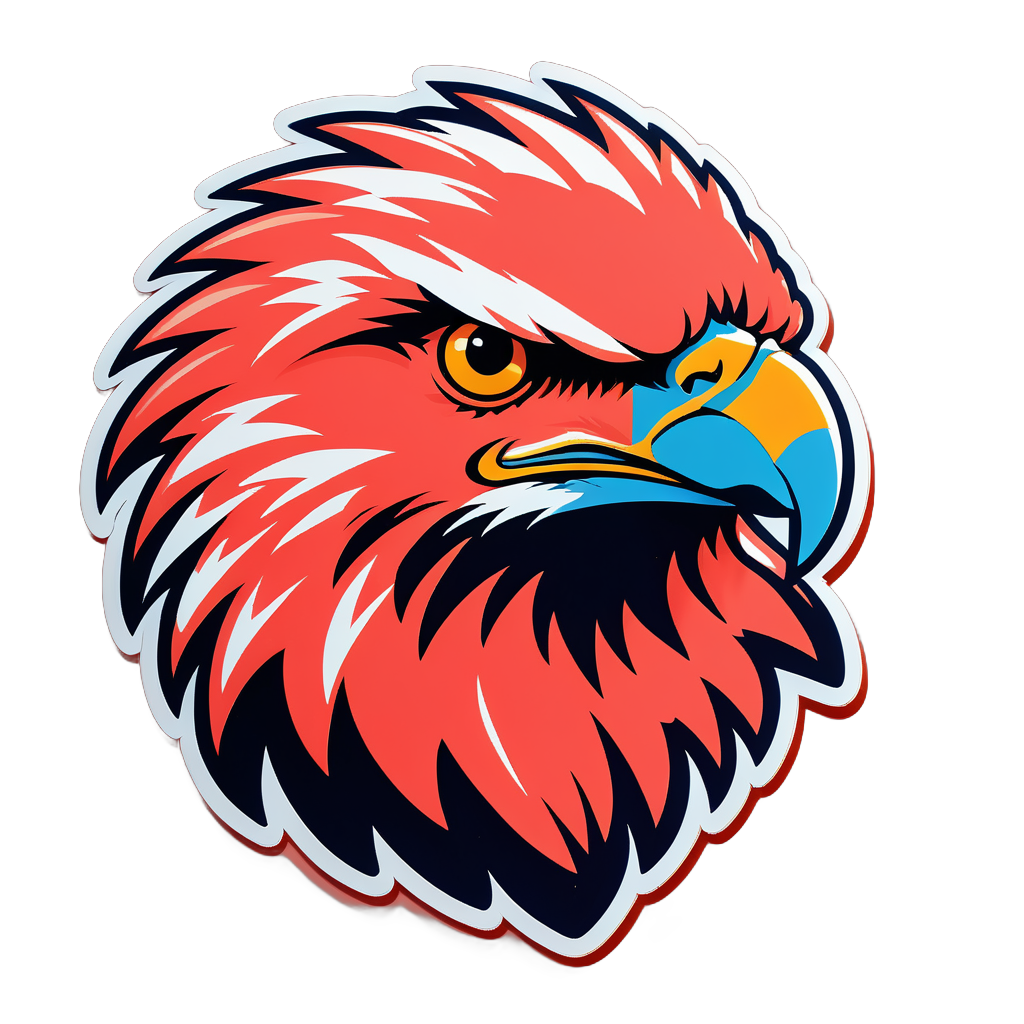 Brawny Coral Eagles sticker