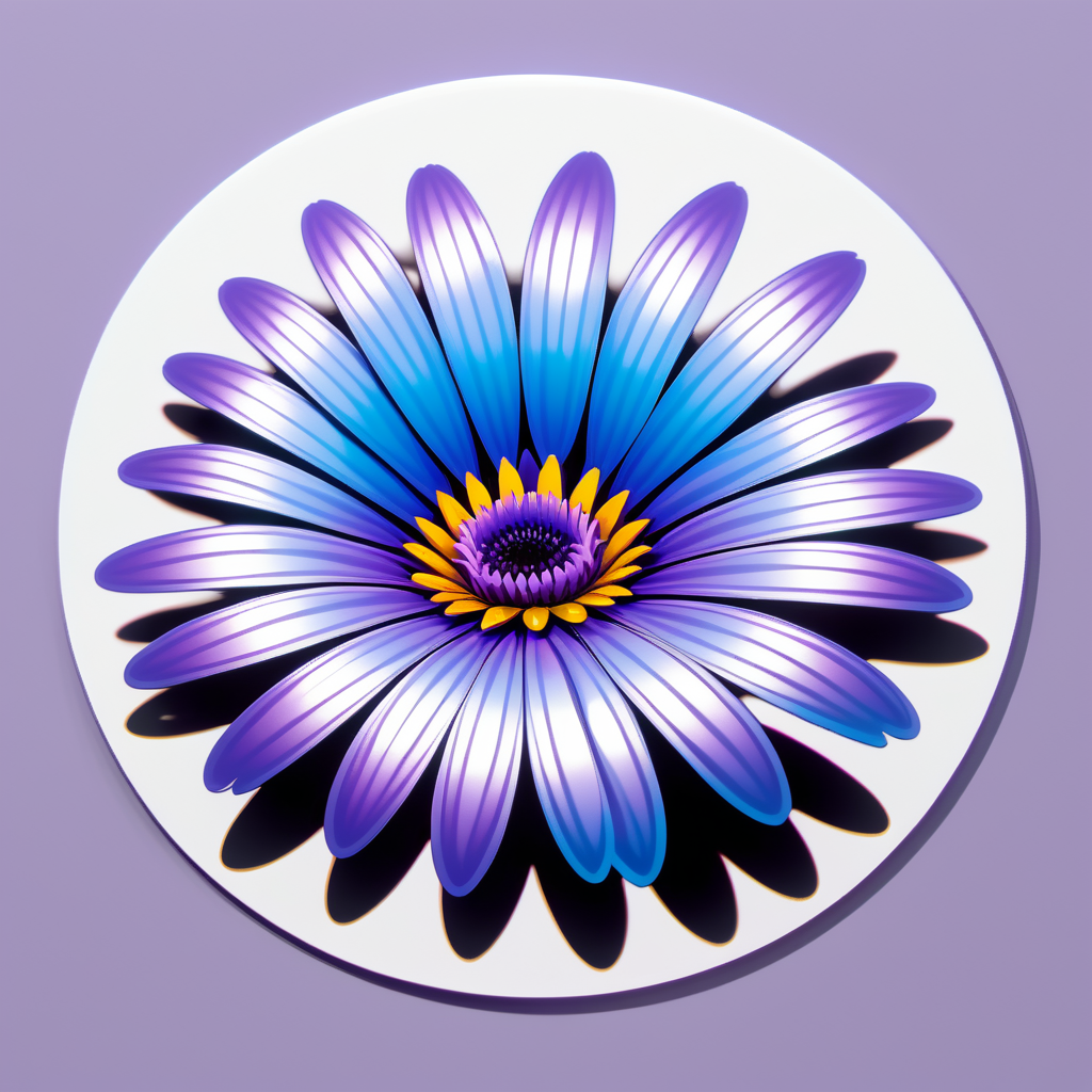 Opalescent Osteospermum Odyssey sticker