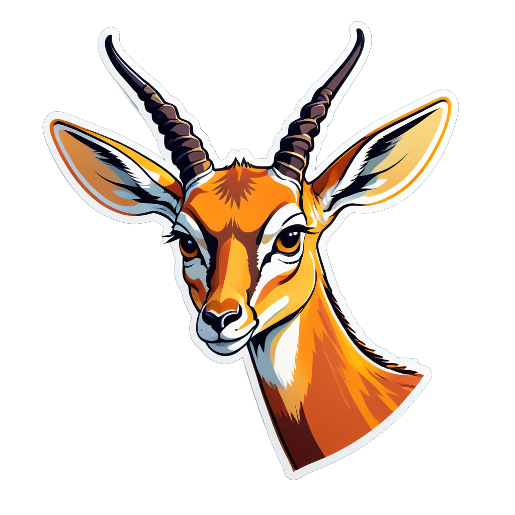 Mème de la Gazelle Déçue sticker