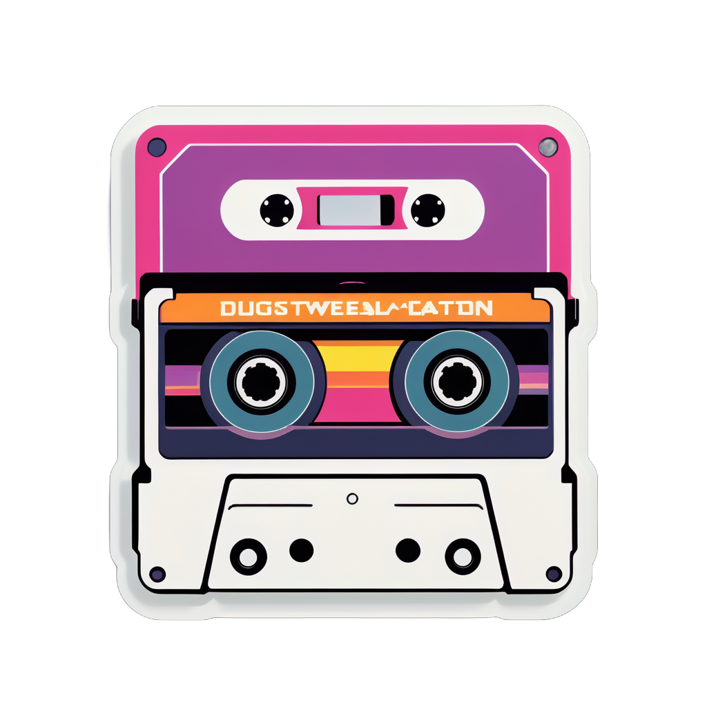 Nostalgic Cassette Tape sticker