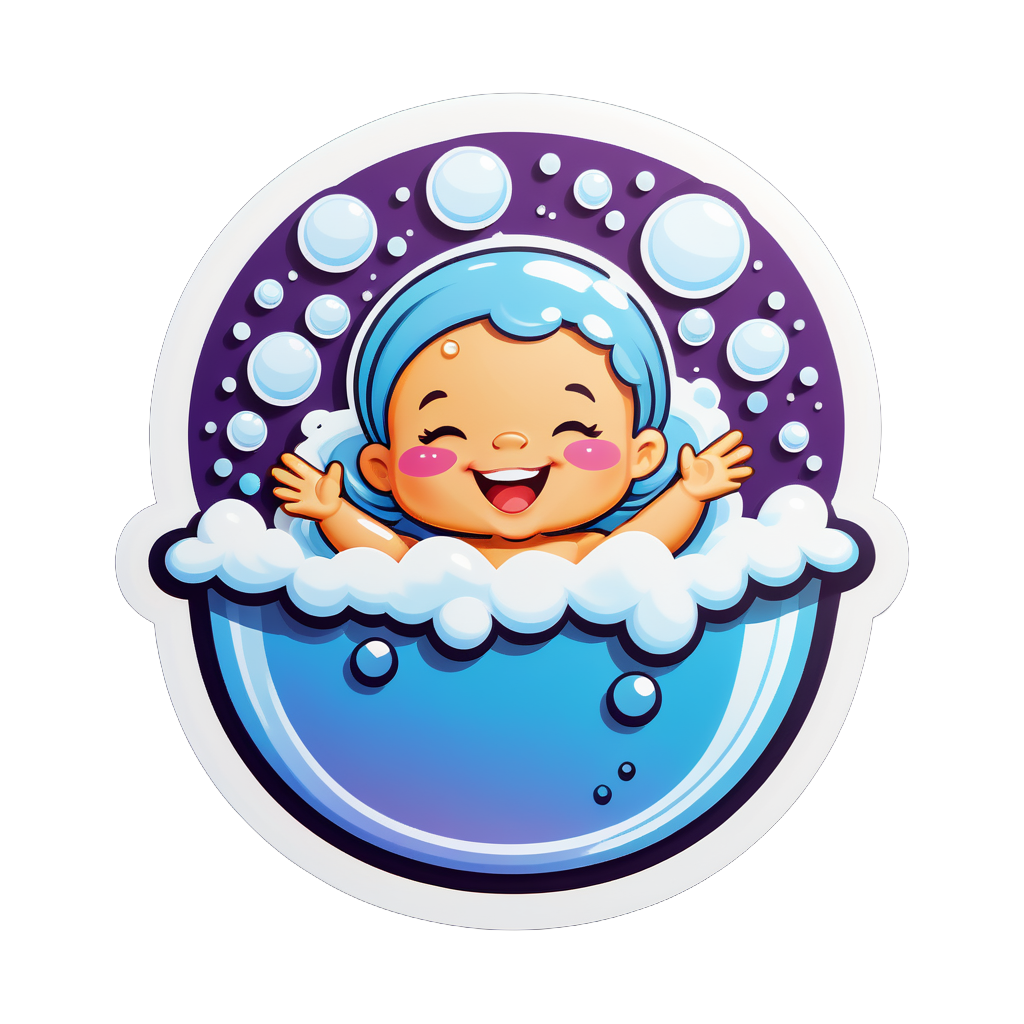 Bubble Bath Giggles sticker