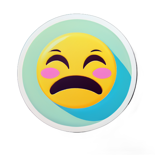 Happy but sad sticker