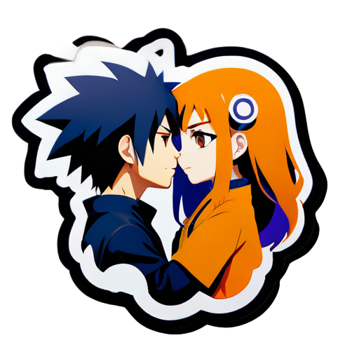 naruto and hinata marriage sticker