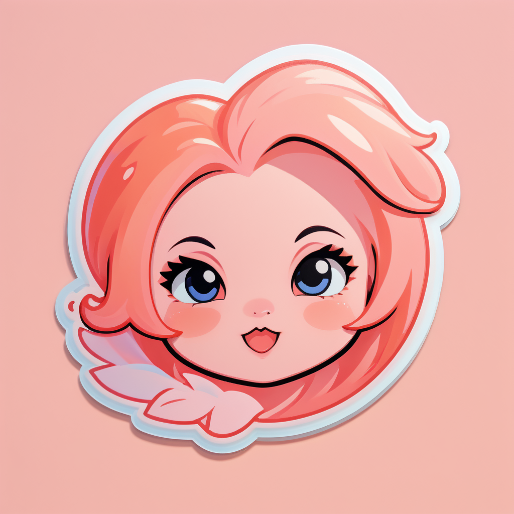 Blushing Peach sticker