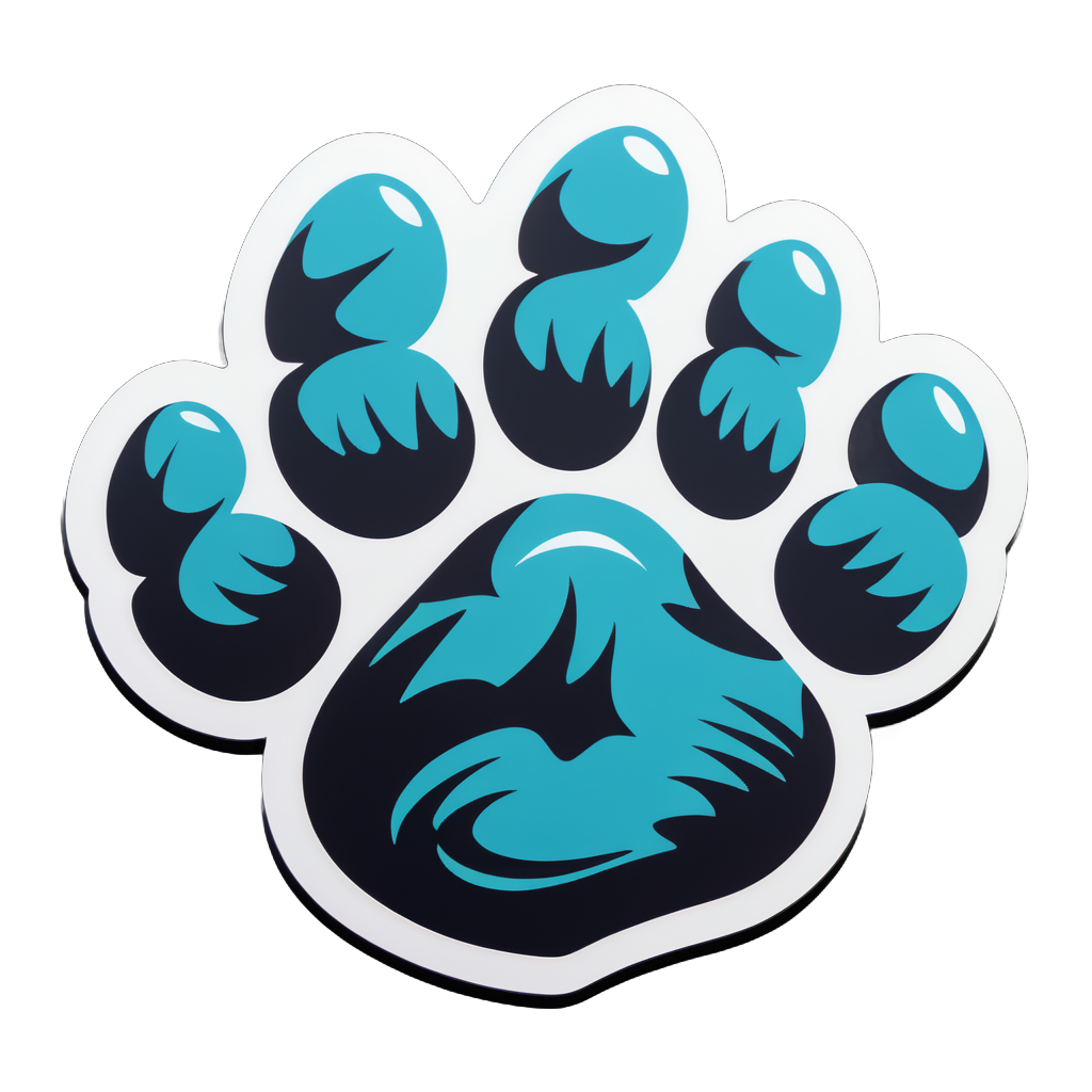 Paws and Claws sticker