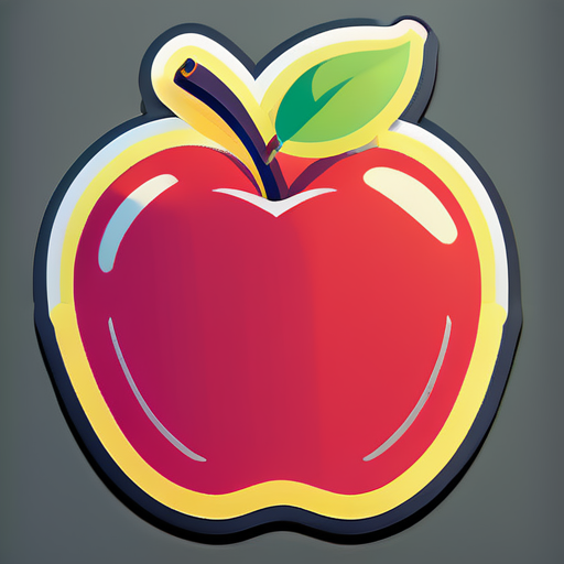 apple
 sticker