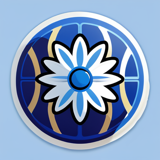 blaue Blume, Basketball sticker