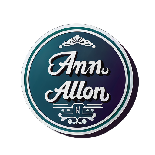 Logo Para Aman Alfaiate texto sticker