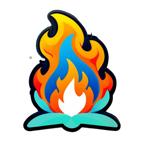 Fire sticker