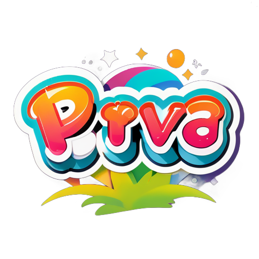 create a sticker name priya sticker