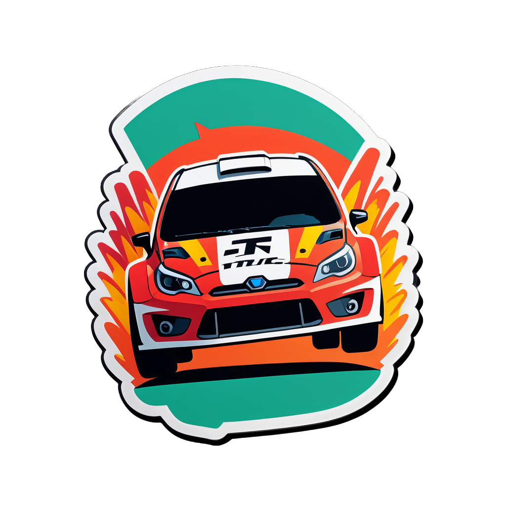 Rally Cross sticker