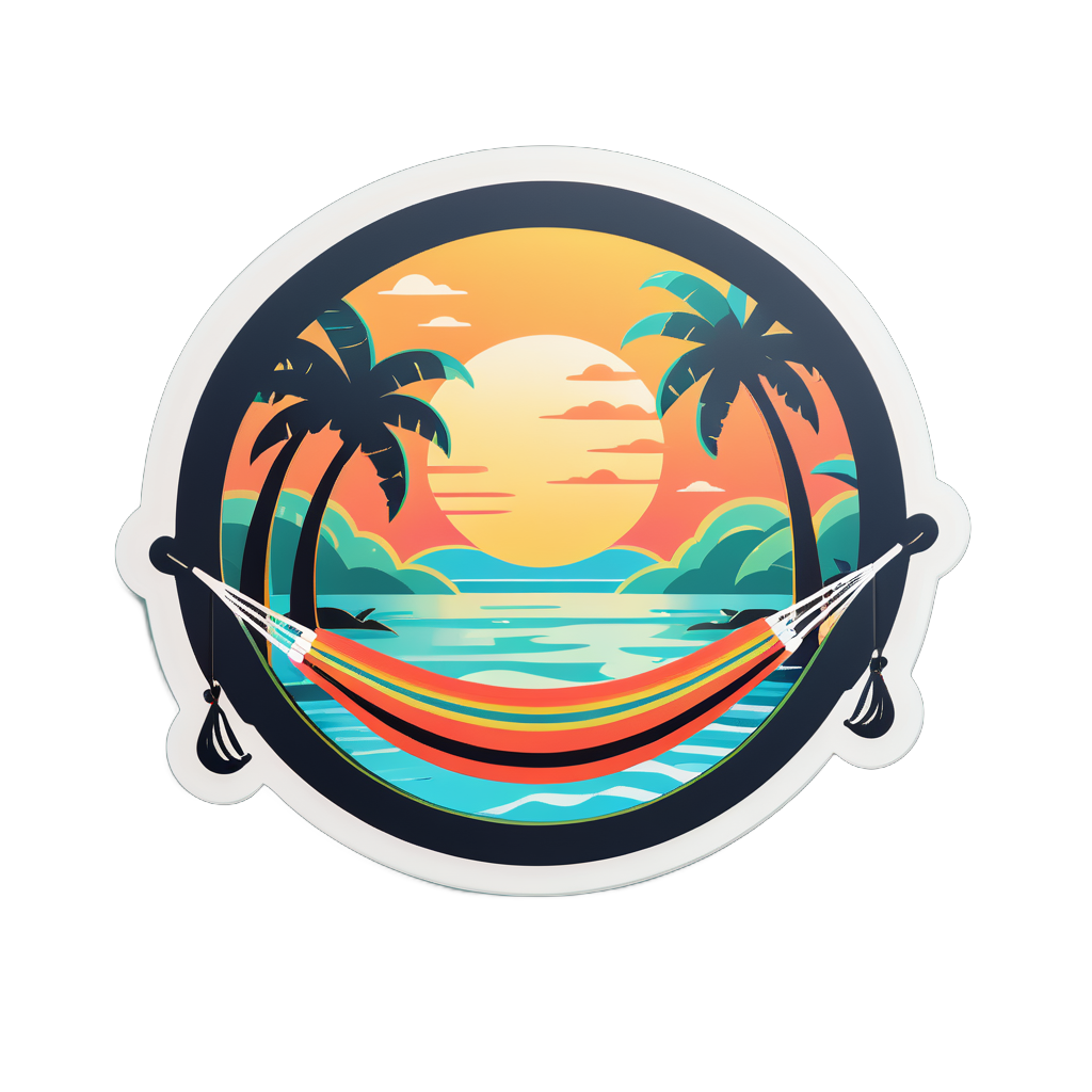 Lazy Hammock sticker