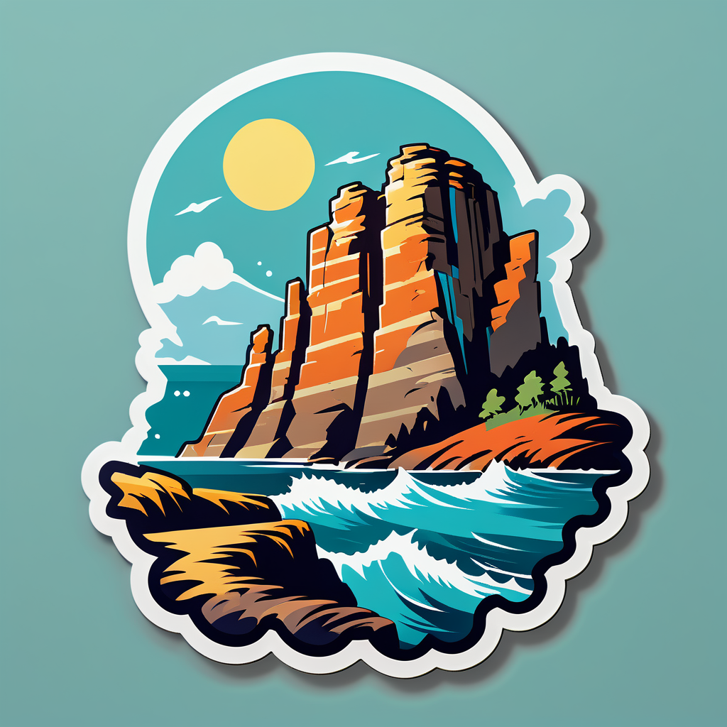 Rugged Cliff sticker