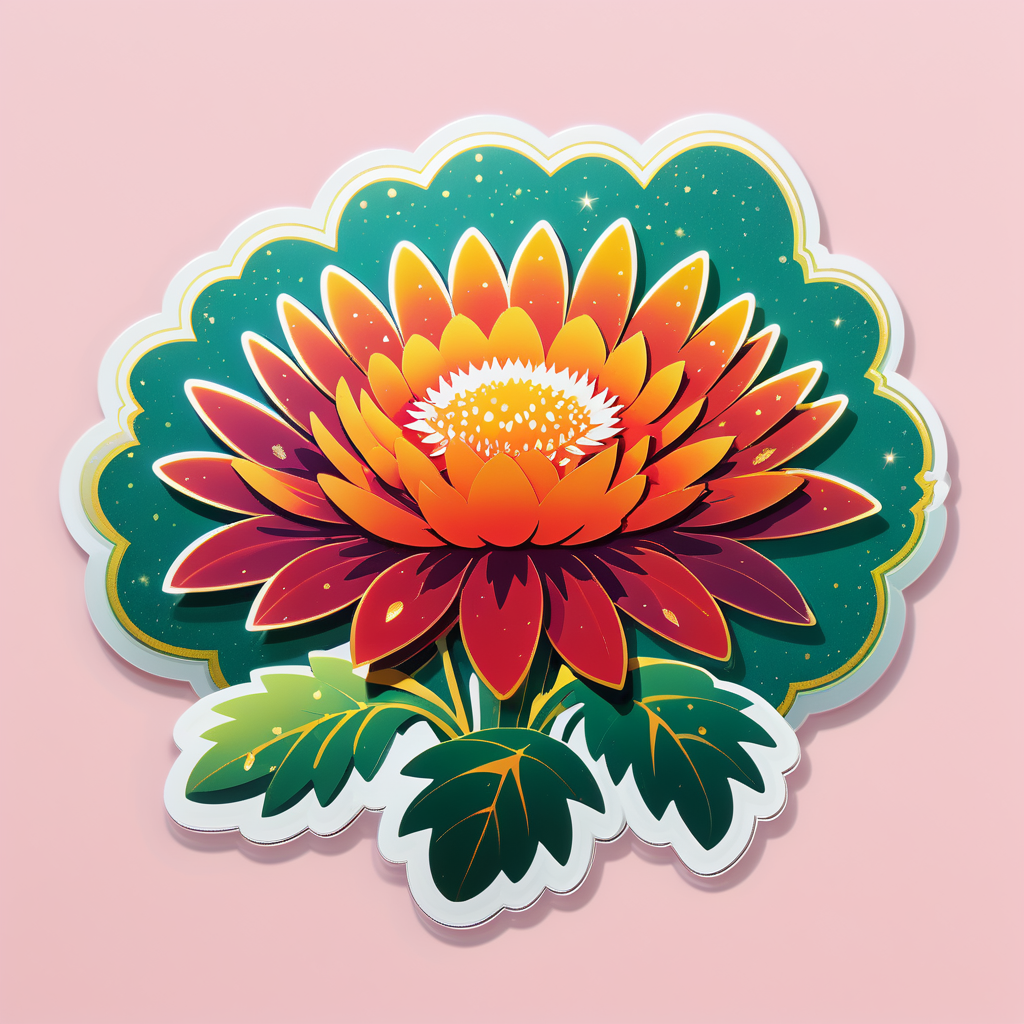 Sparkling Safflower Saga sticker