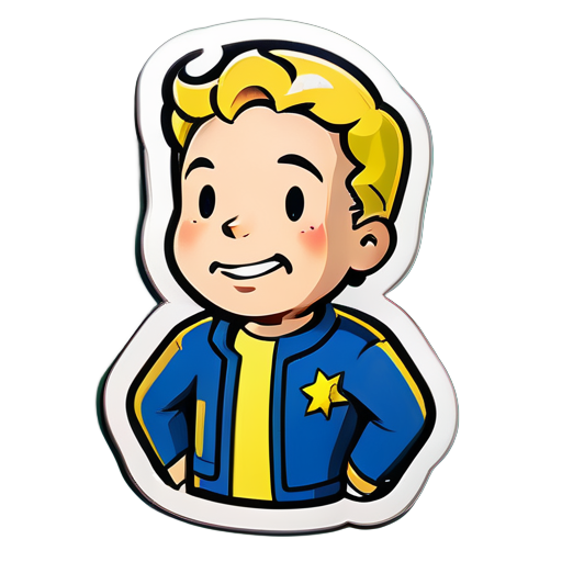 Fallout vault boy sticker