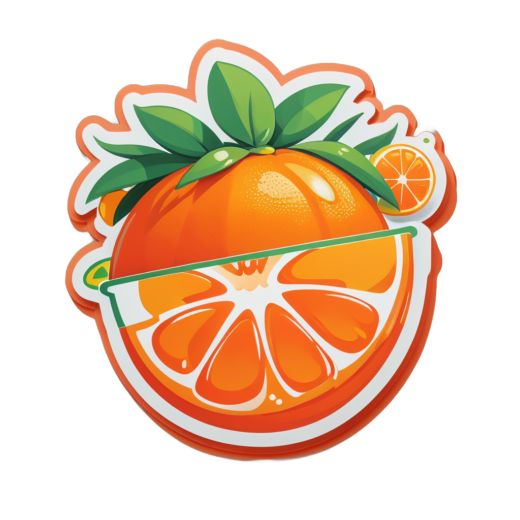 Zesty Tangerine sticker