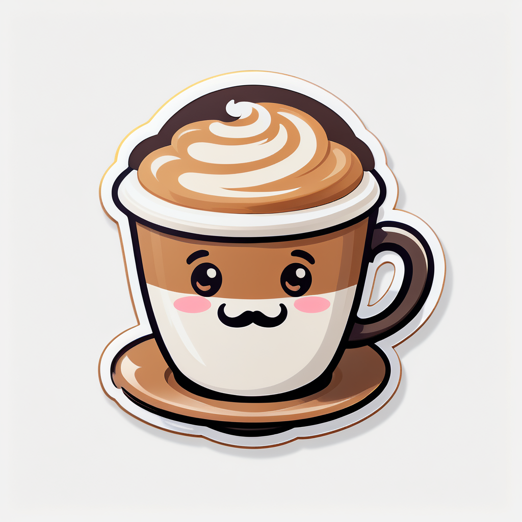 cute Cappuccino sticker