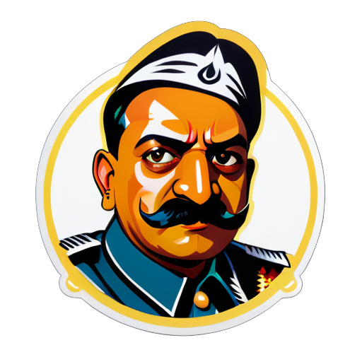 indian adolf hitler sticker