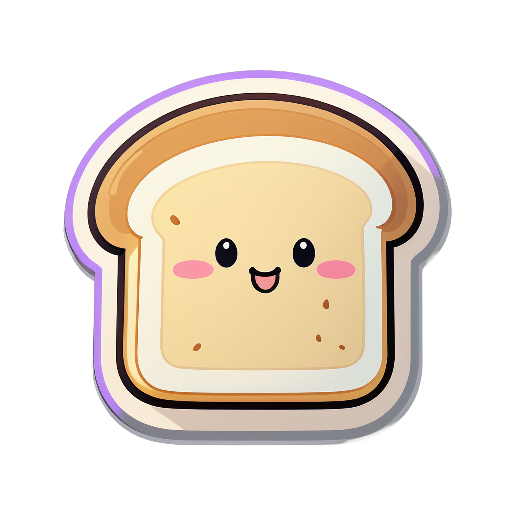 süßer Toast sticker