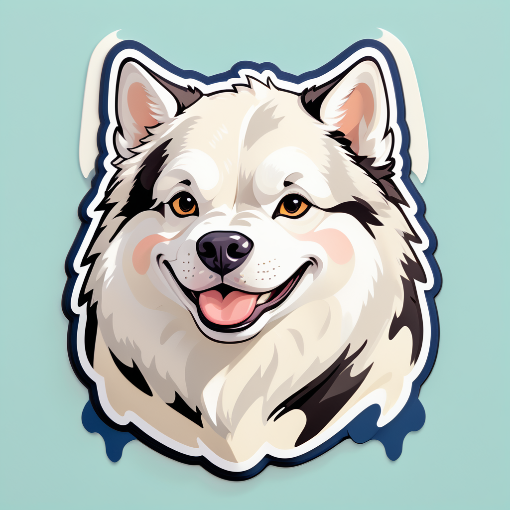 Husky Cream Cows sticker