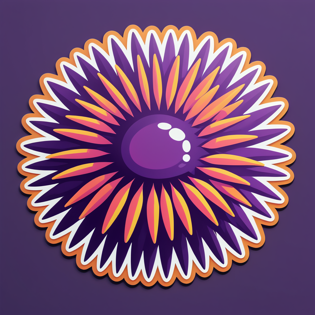 Spiky Sea Urchin sticker