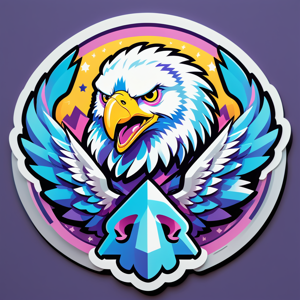 Portly Quartz Eagles sticker