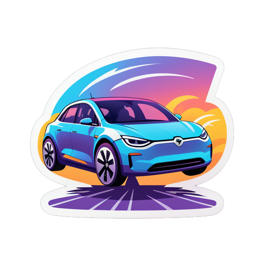 Electric Car sticker