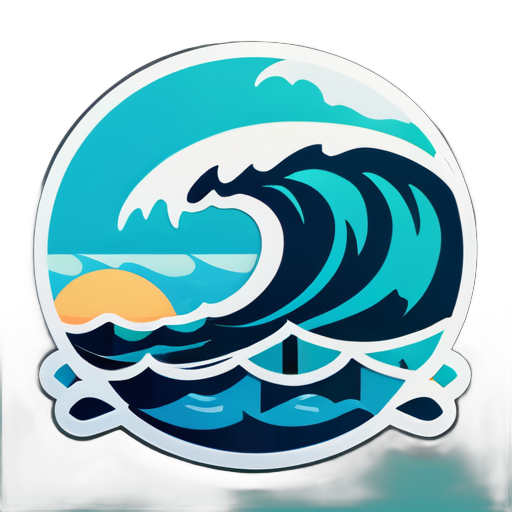 agua de mar
 sticker