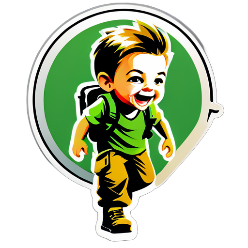 call of duty playing child sticker