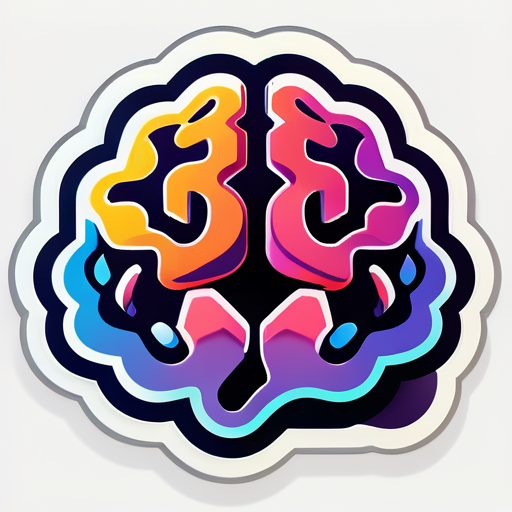 nội dung cần được dịch : 'brain deep' sticker