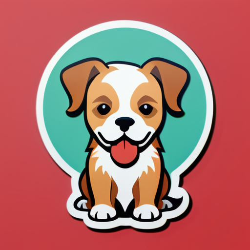 a chrisamtas dog sticker