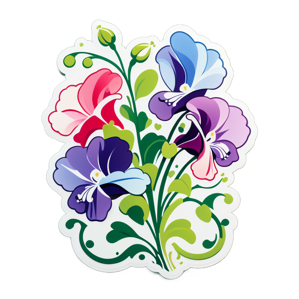 Sublime Sweet Pea Symphony sticker