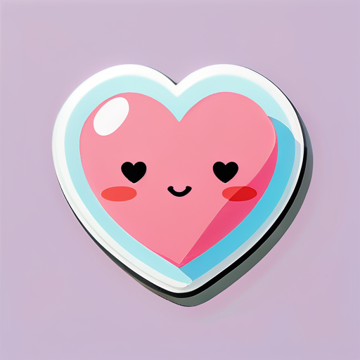 cœur kawaii sticker