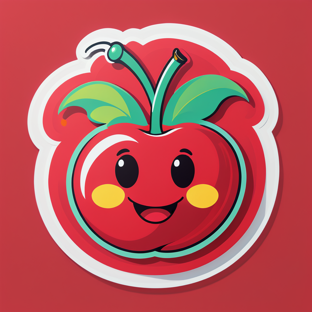 Cheerful Cherry sticker