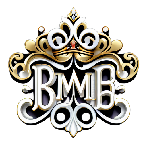 fancy name Emma with a crown on top, in style of ultra high detail, ornately detailed, elegant and ornate, highly detailed , ornate and elegant, hyper detailed ornament, detailed letters, detailed intricate elegant, detailed digital 3d art, ornate and hyper detailed, illustration, photorealistic white background sticker