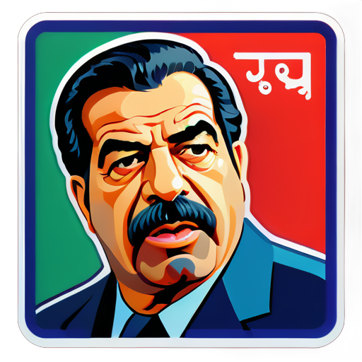 Saddam nói về Iraq sticker