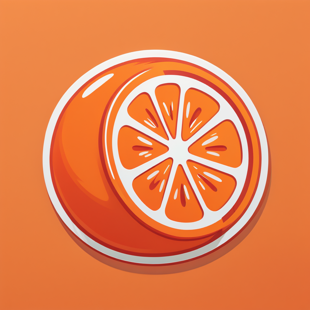 Frische Orange sticker