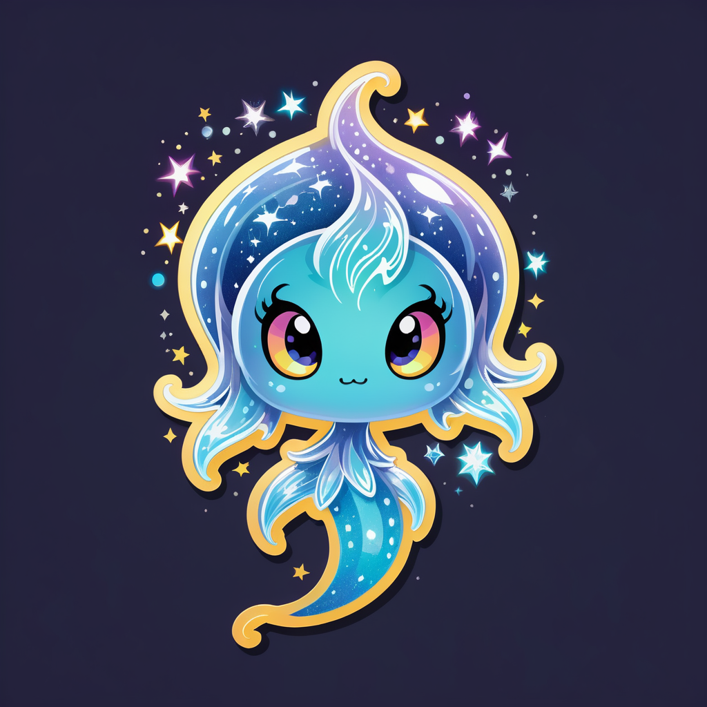 Sparkly Will-o-the-Wisp sticker