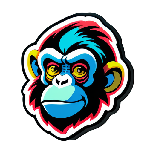 Monkey  sticker