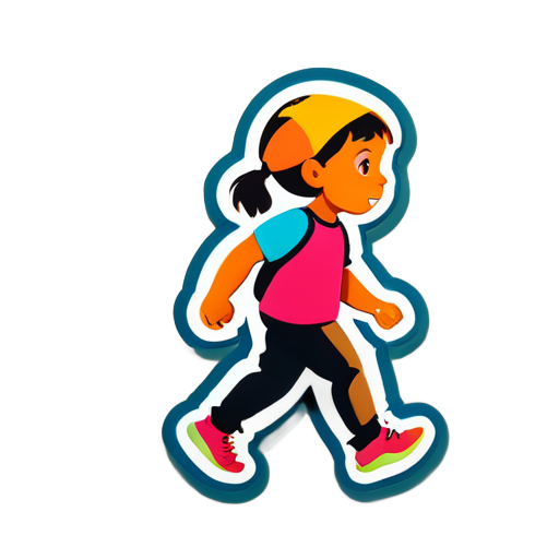 小孩走路 sticker