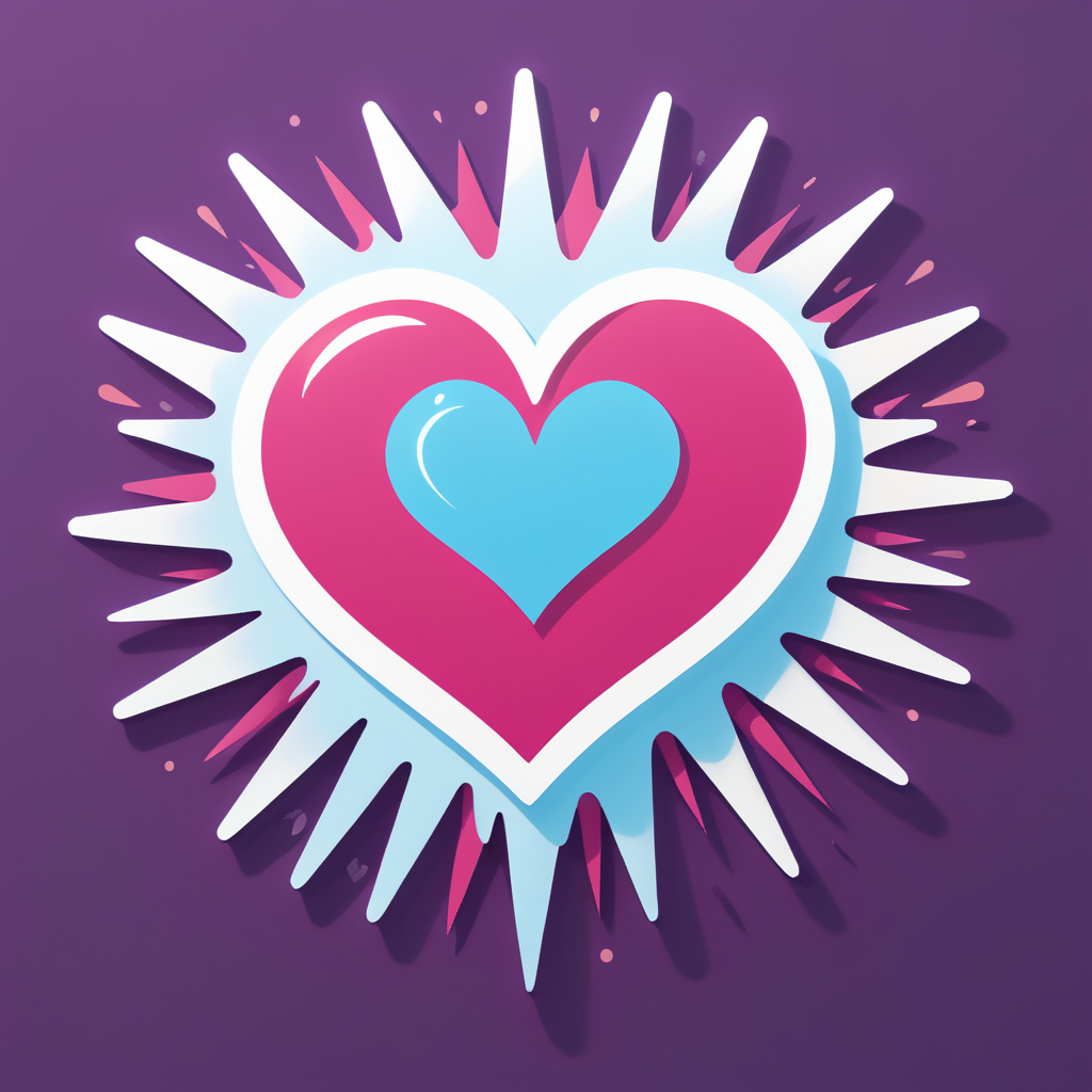 Radiant Heart sticker