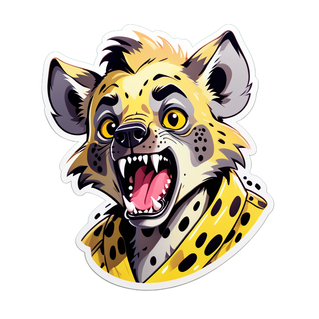 Regretful Hyena Meme sticker